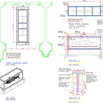 Cad drawings of the marlin tank