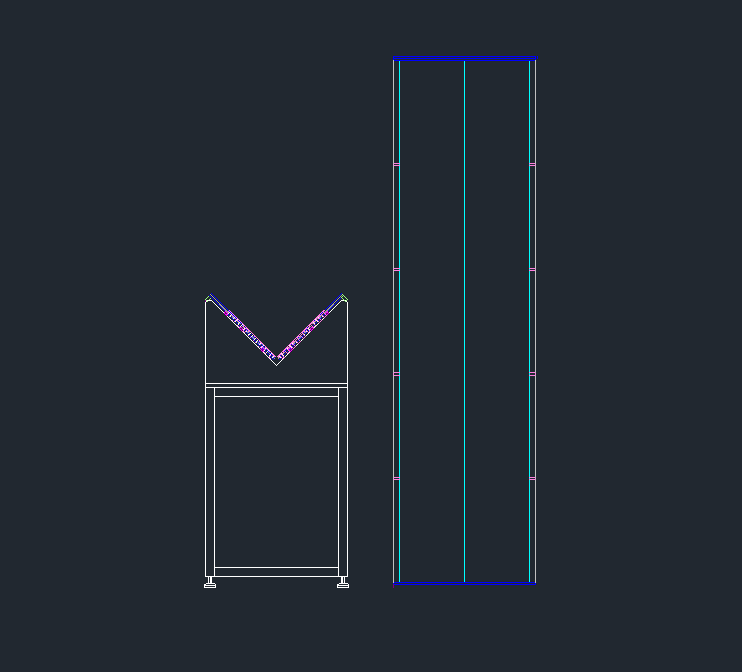 Cad Drawing V Tray